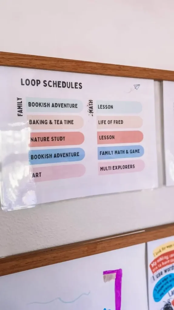homeschool Schedule Board homeschool Schedule Board