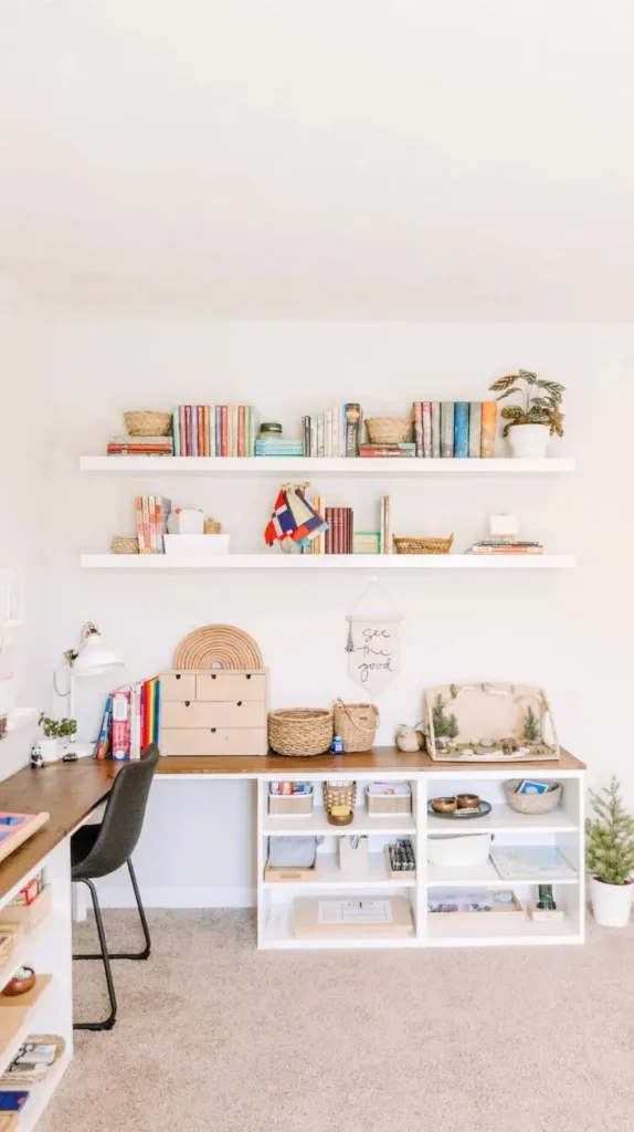 Homeschool room Wall Storage and Shelves Homeschool room Wall Storage and Shelves