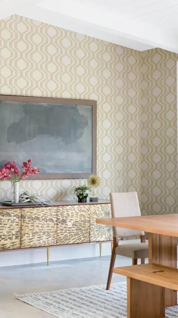 Wallpaper Accent Wall Living Room