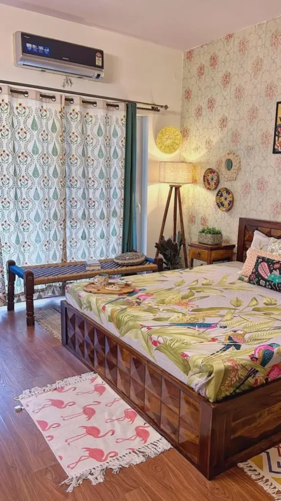 bedroom Patterned Curtains