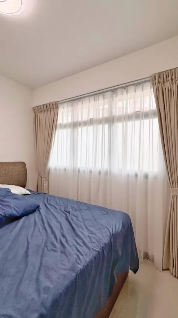 Bedroom Layered Curtains