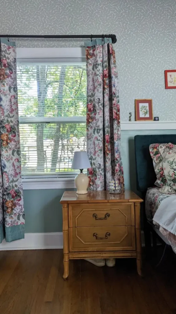 Bedroom Printed Floral Curtains