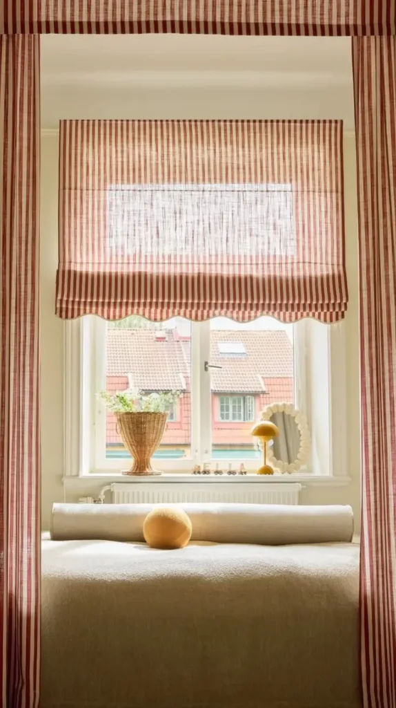 Bedroom Striped Curtains