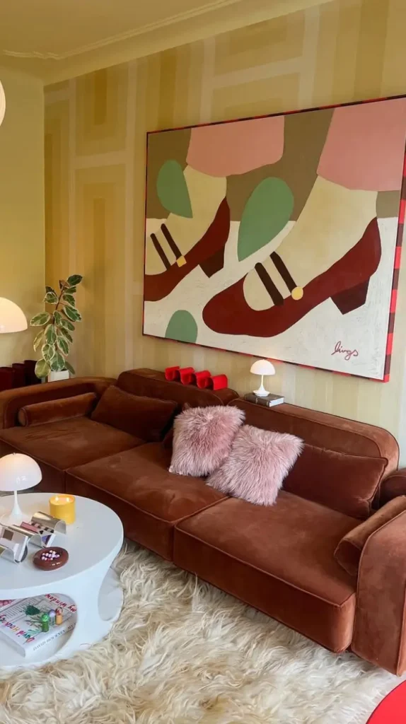 Behind Couch Oversized Artwork Behind Couch Oversized Artwork