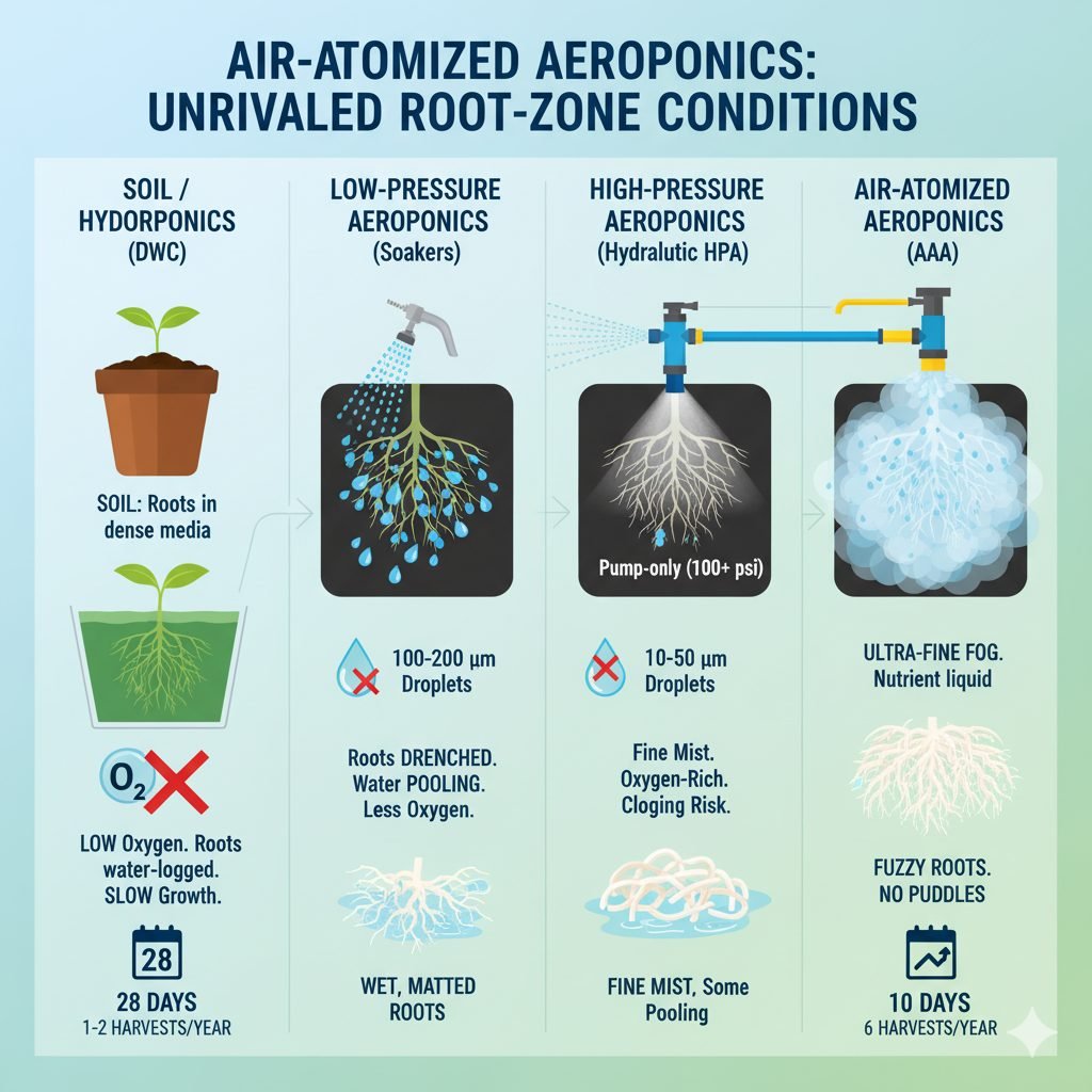 What Sets Air-Atomized Aeroponics Apart
