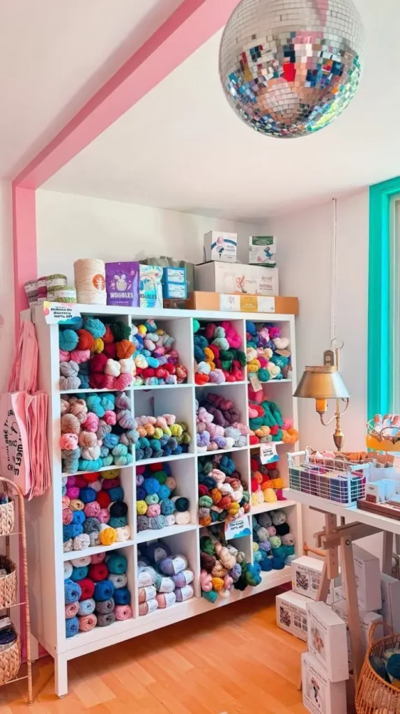 Color-Coordinated Craft room