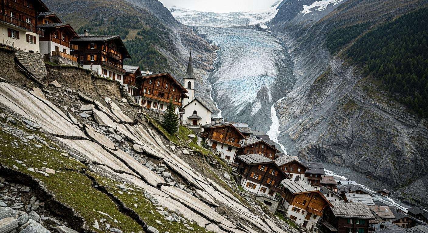 Villages Sliding as Glaciers Recede