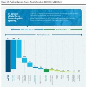 Public and private finance flows to forests in 2023