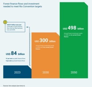 Forest finance flows and investment needed
