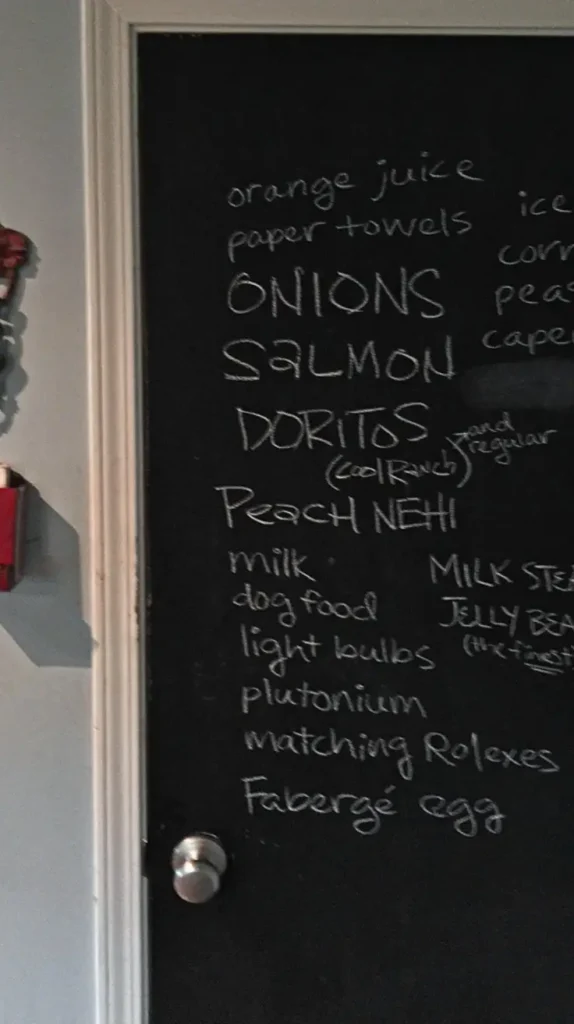 Pantry Organization chalkboard Pantry Organization chalkboard