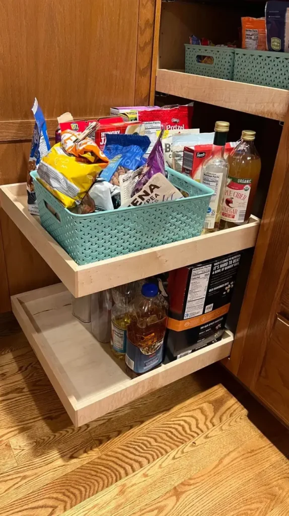 Pantry Organization Add Pull-Out Drawers or Sliding Baskets Pantry Organization Add Pull-Out Drawers or Sliding Baskets