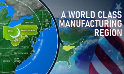 An explainer graphic about how Shale Crescent USA brings energy, customers, and infrastructure into one region.