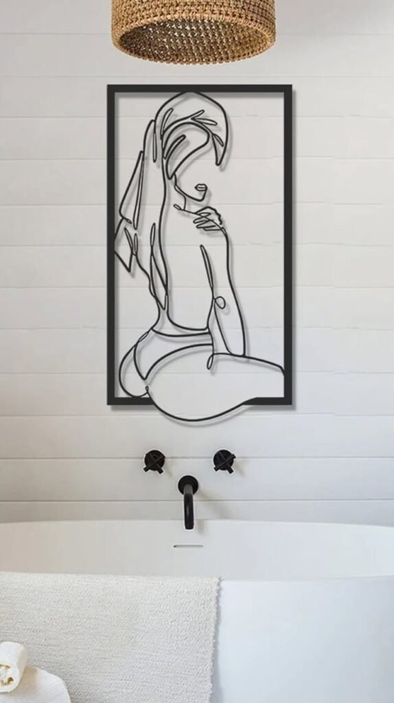 bathroom wall decor Metal Wall Art