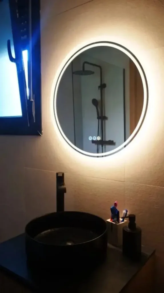 bathroom wall decor mirror