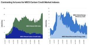 MSCI carbon credit prices 