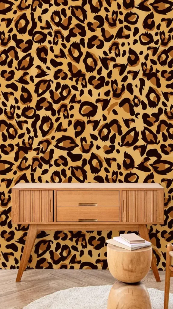 Cheetah Print Accent Wall