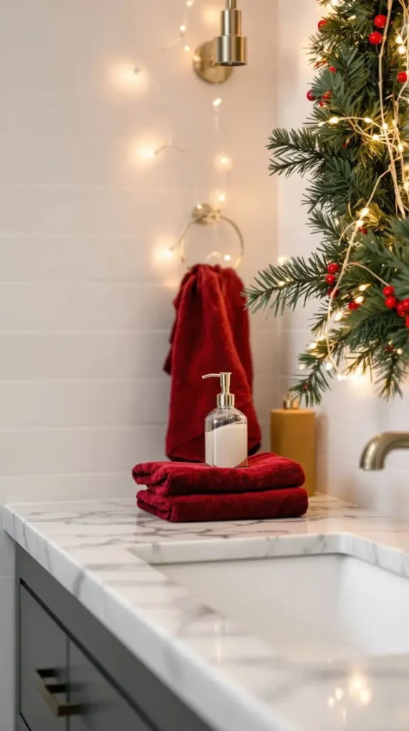Christmas Bathroom Decor Christmas Lights