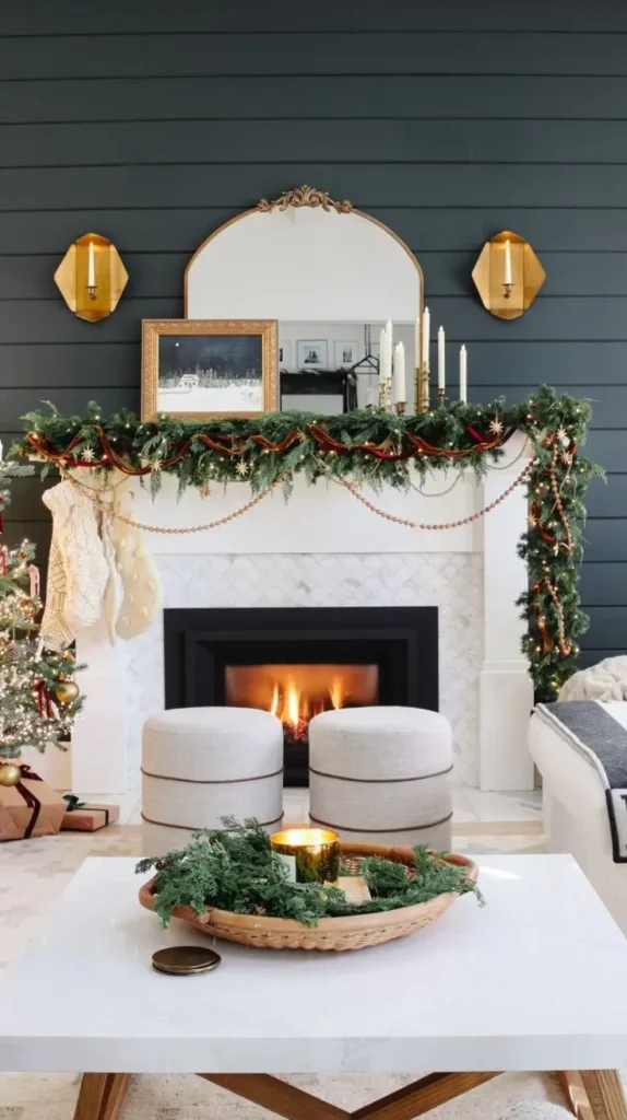 Christmas Scandinavian-Inspired Mantle
