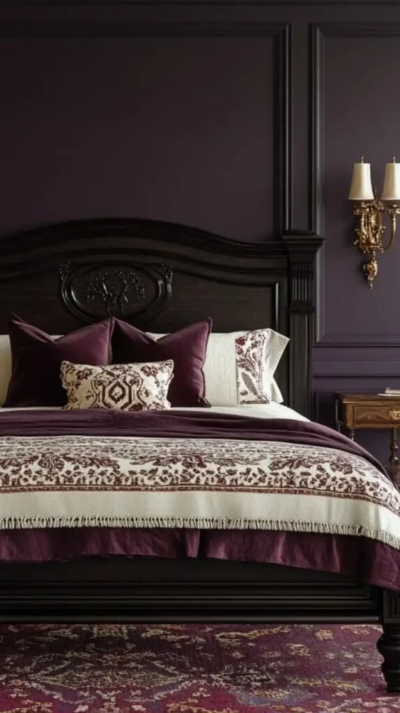 Dark Plum Accent Wall Dark Plum Accent Wall
