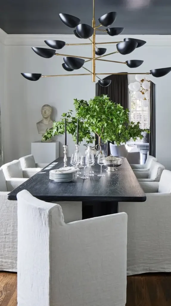 Monochrome Formal Dining room