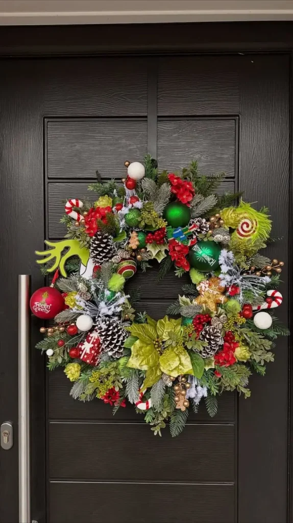 Grinch Front Door Wreath Grinch Front Door Wreath