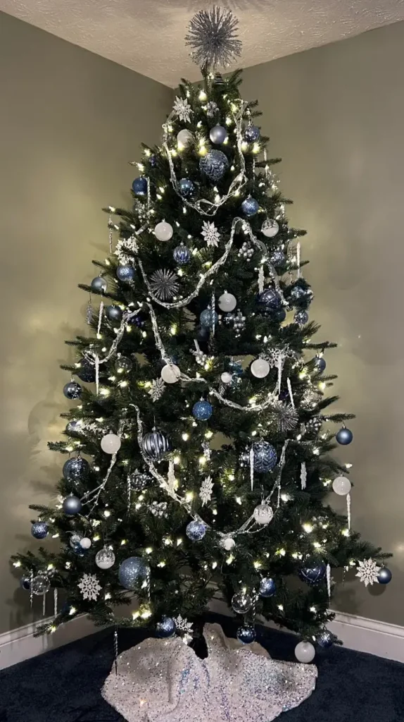 Blue and Silver Christmas Tree