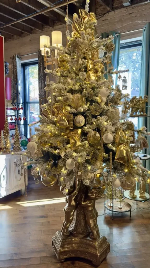 Metallic Gold Christmas Tree