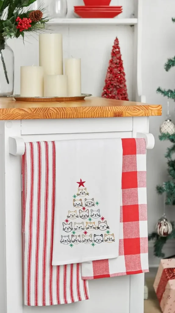 Kitchen Christmas Decor Dish Towels Kitchen Christmas Decor Dish Towels