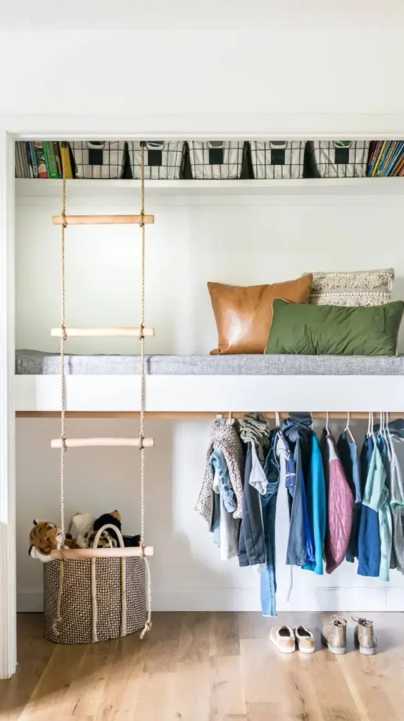 Loft Bed with a Closet Loft Bed with a Closet