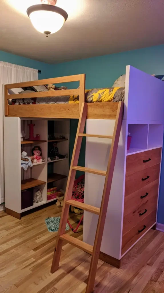 loft bed with bookshelf loft bed with bookshelf