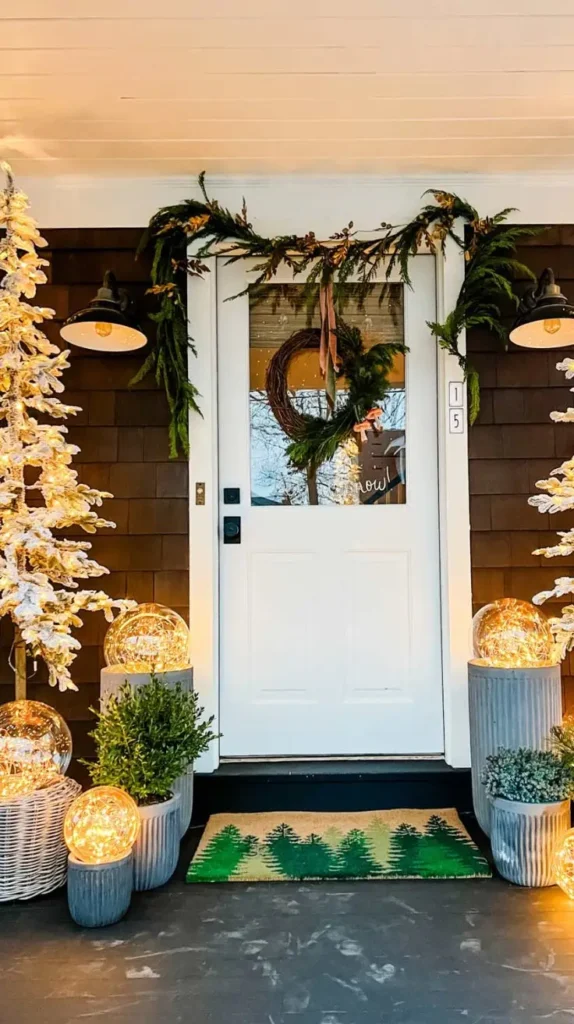 Elegant Gold and White Porch Theme