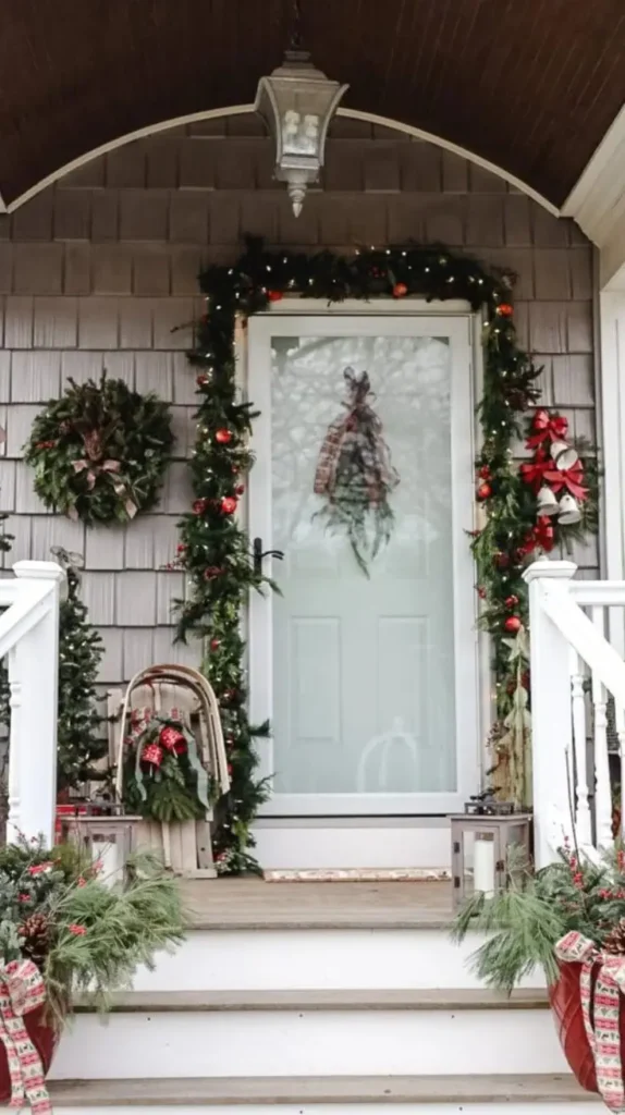 Classic Red and Green Porch Theme