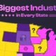 A preview of a U.S. map with the text "The Biggest Industry in Every State"