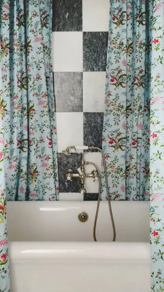 Bold Floral Shower Curtain