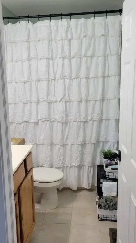 Ruffled Shower Curtains