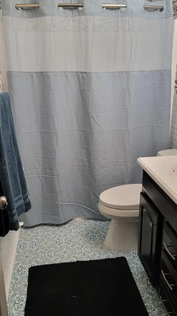Textured Fabric Shower Curtain