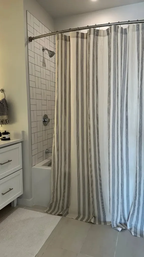 Metallic Accent Shower Curtains
