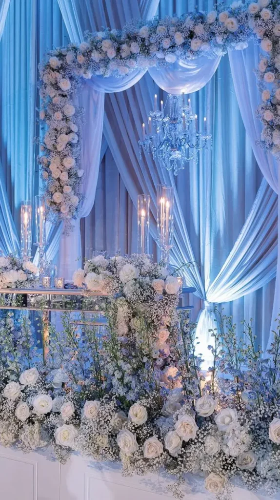 crystal wedding arch