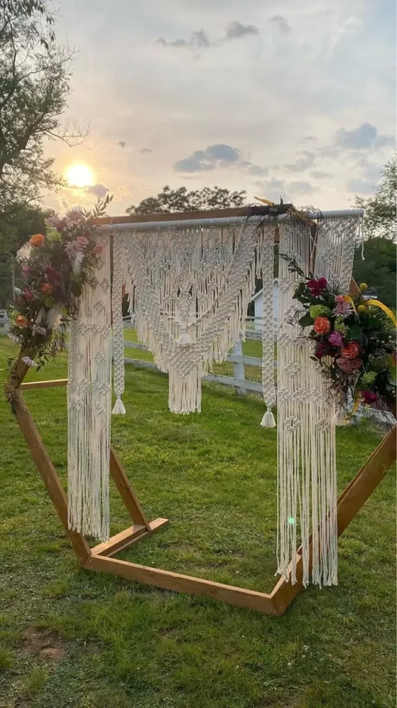 Boho Macrame Arch