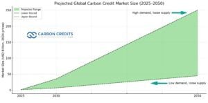 projected global carbon credit market 2050