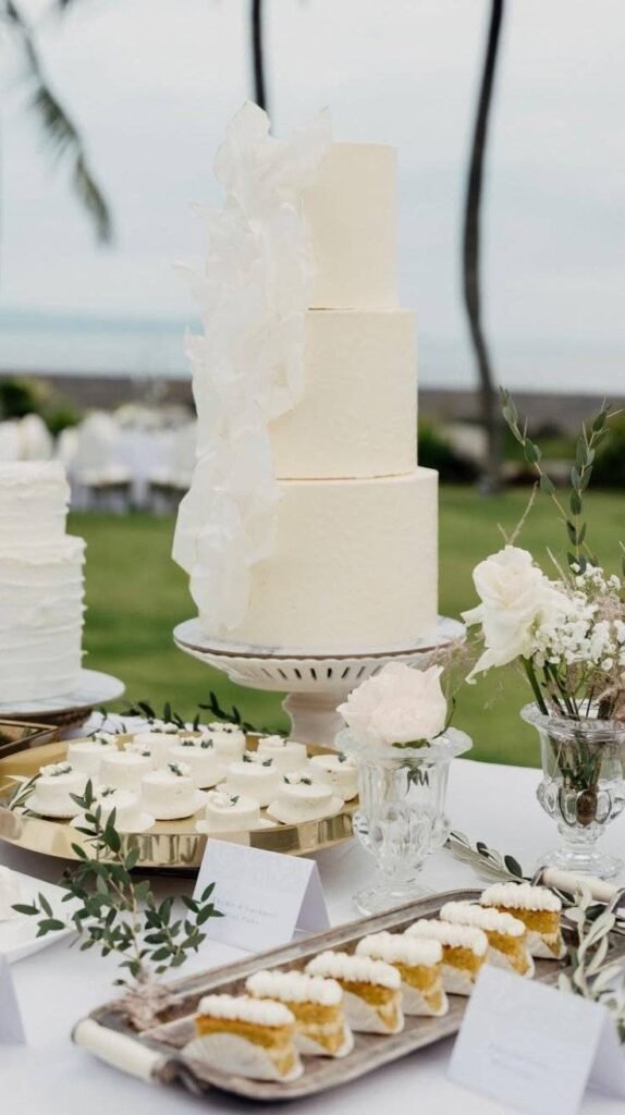 Wedding Reception Decorations Statement Cake Display