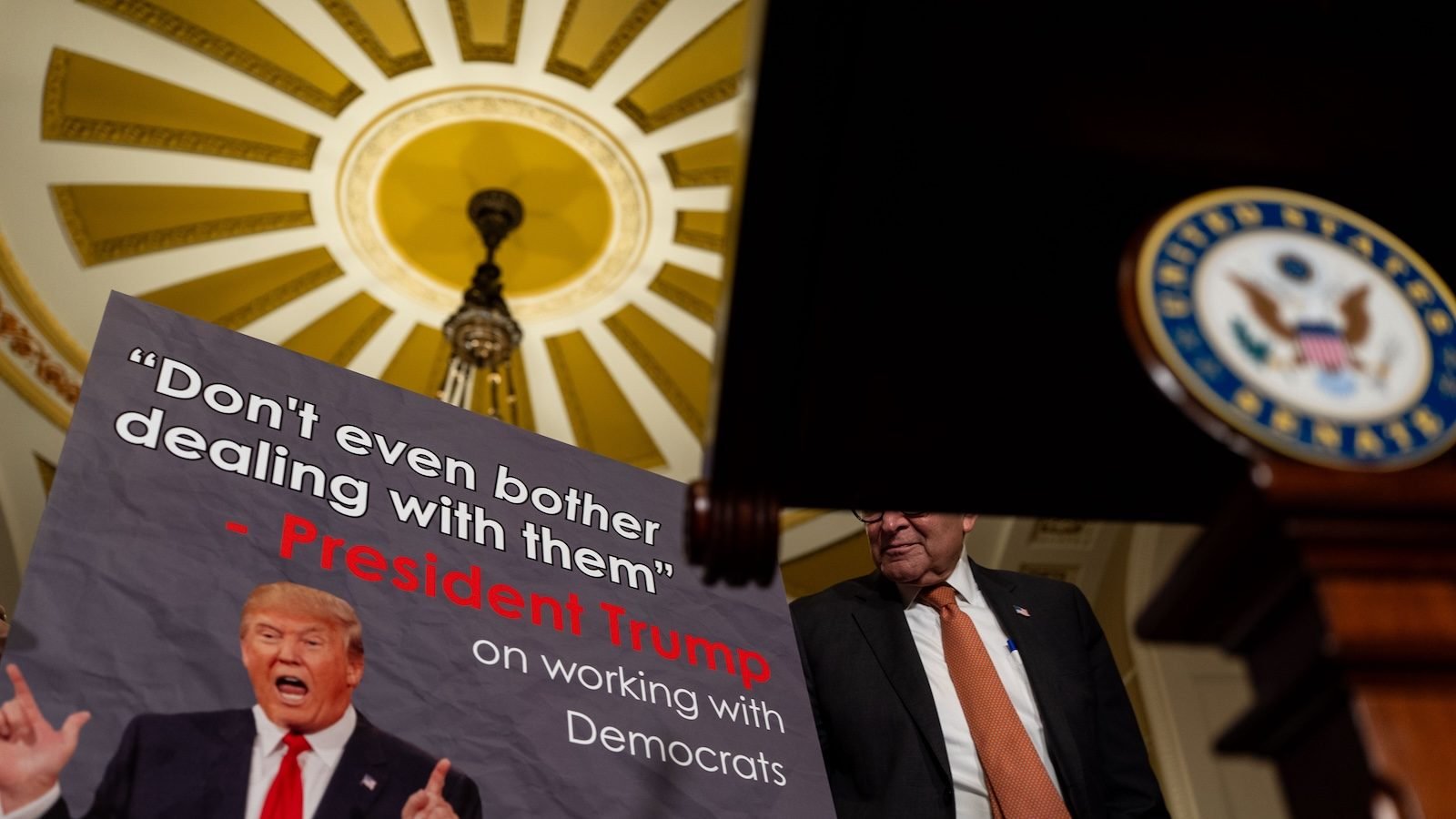 Senators meet on Capitol Hill