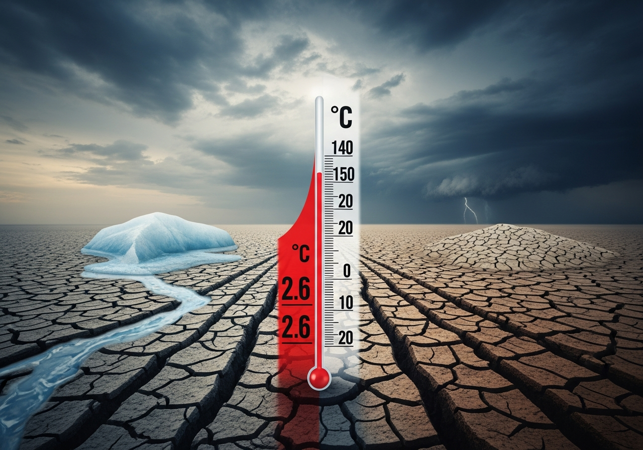 Catastrophic 2.6°C Warming Ahead