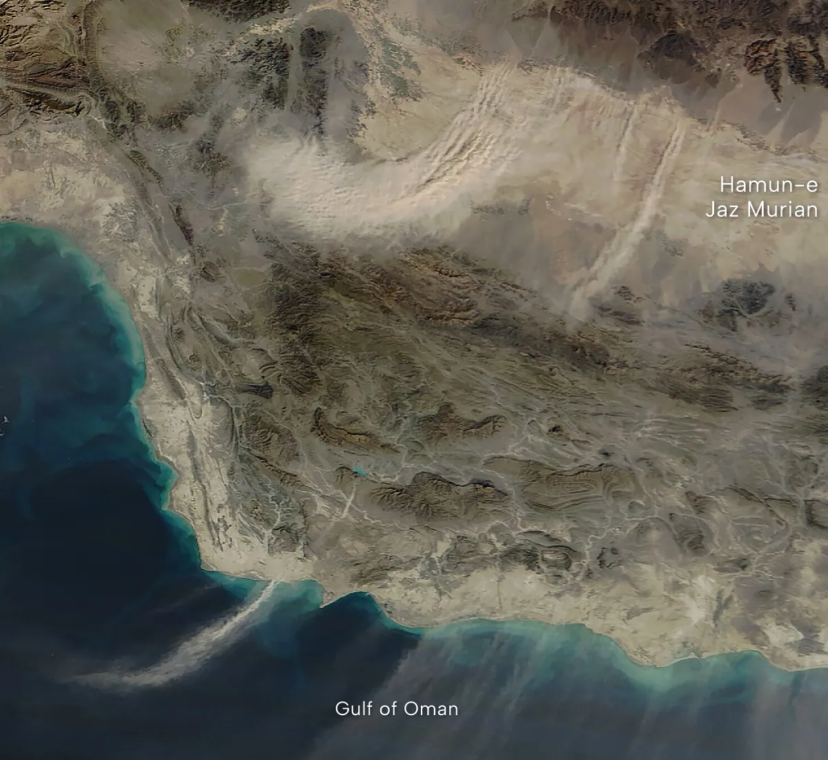 Desert Dust Streams from Iran