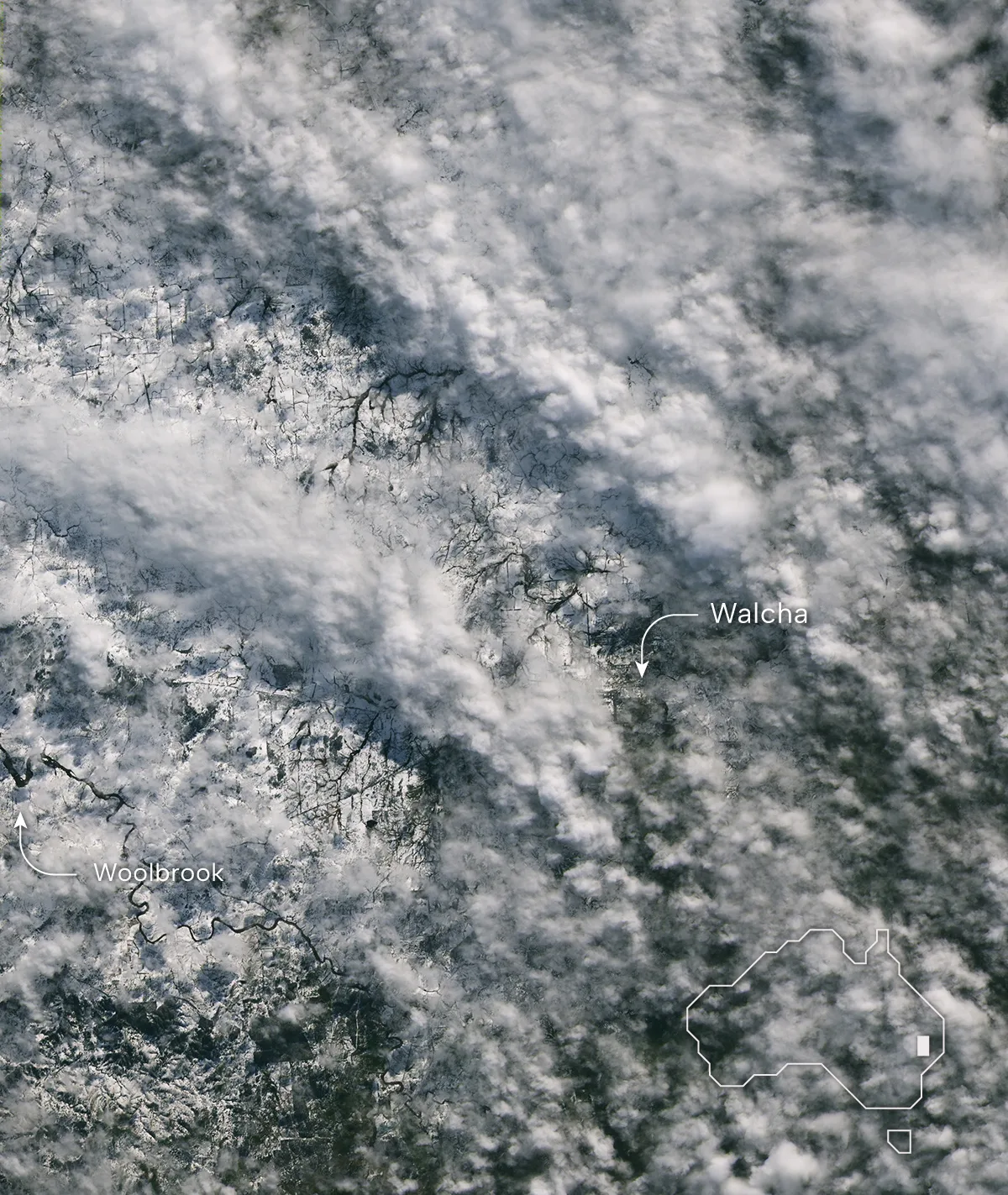 Rare Snow Blankets Australia's Northern Tablelands