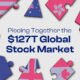 Puzzle pieces with country flag imagery and the text Piecing Together the $127T Global Stock Market