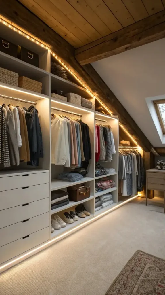 Lighting Layers attic closet Lighting Layers attic closet