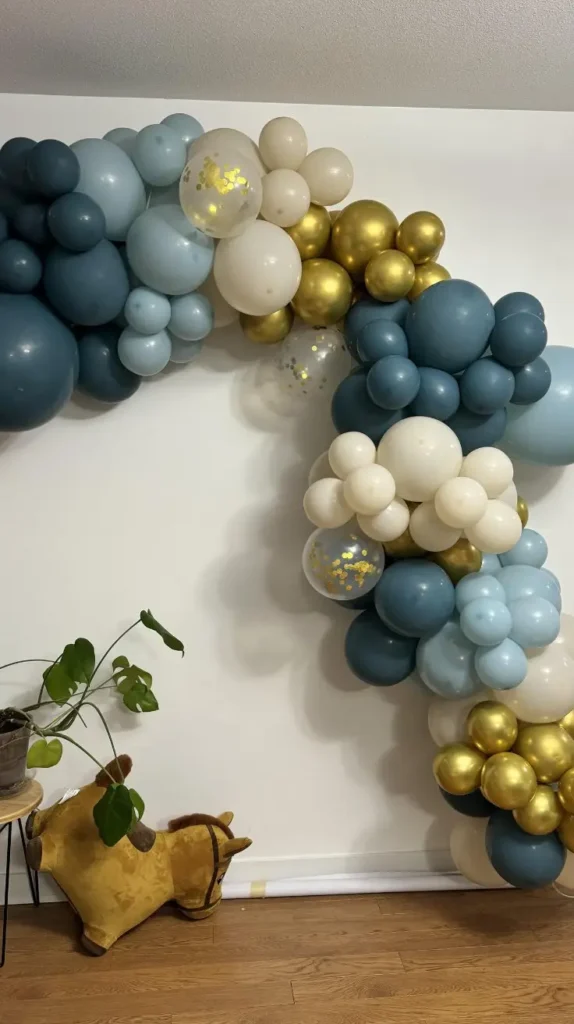 Organic Balloon Garlands Birthday