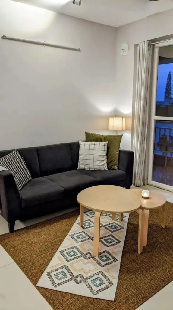 Very Small Living Room nesting tables