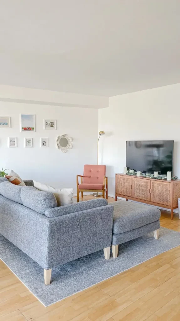 Very Small Living Room floating sofa